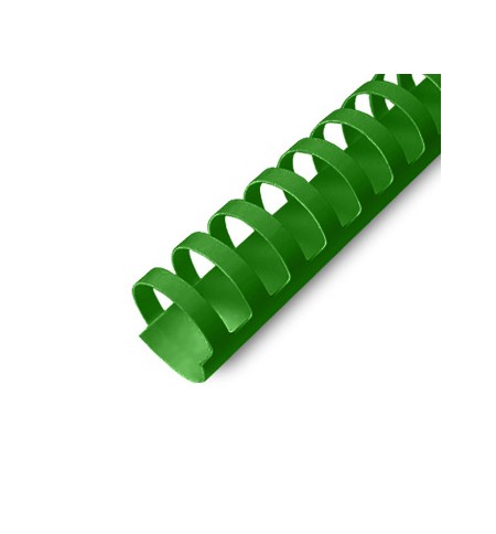 Argolas PVC Encadernar 18mm Verde 140 Folhas 100un