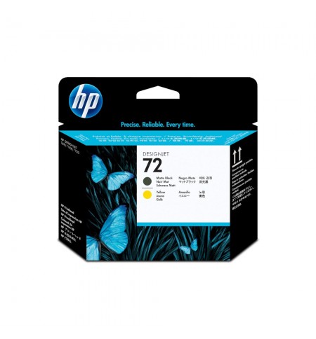 Cabeça Impressão HP 72 Preto Matte/Amarelo C9384A