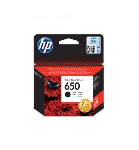 Tinteiro HP 650 Preto CZ101A 6,5ml 360 Pág.