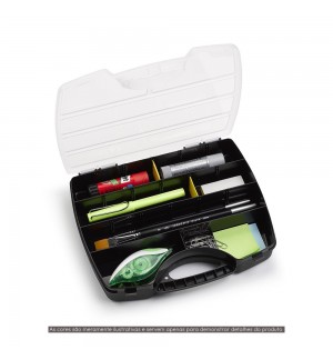 Caixa Multiusos Mercury 25,5x21x4cm Transparente