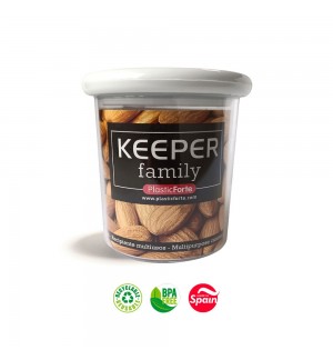 Frasco Multiusos 250ml c/Tampa Branco 3un