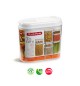 Caixa Multiusos 1000ml Plástico c/Tampa Totem Branco 3un