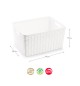 Caixa Arrumação Rattan Nº5 18L Branco