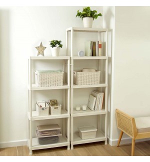 Caixa Arrumação Rattan Nº5 18L Branco