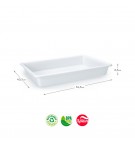 Tabuleiro Hotelaria 40,5x54,5x8,5cm 13L Branco