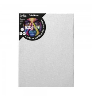 Tela 30x40cm Moldura Madeira 100% Algodão 1un