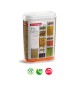 Caixa Multiusos 1500ml Plástico c/Tampa Totem Branco 3un