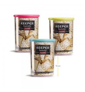 Frasco Multiusos 1000ml c/Tampa Sortido 3un