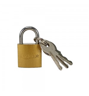 Cadeado 20x40mm Dourado com Chaves