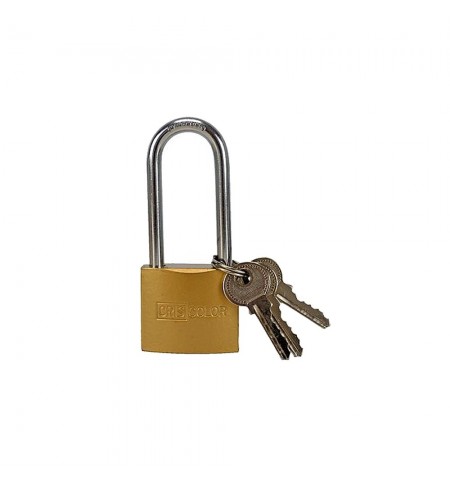 Cadeado 38x85mm Dourado Argola Extra Alta com Chaves