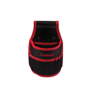 Bolsa Ferramentas para Cinto com Bolsos Preto/Vermelho