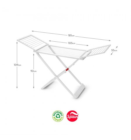 Estendal Resina 55x181x109cm Branco