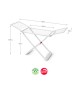 Estendal Resina 55x181x109cm Branco
