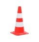 Cone Sinalização Branco e Vermelho 50cm
