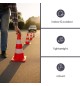 Cone Sinalização Branco e Vermelho 50cm