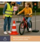 Cone Sinalização Branco e Vermelho 50cm