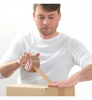 Fita Adesiva 50mmx66m Castanha PP Tesa Basic 1un