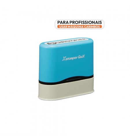 Carimbo Objetos PERSONALIZÁVEL Name Stamp Pack Azul