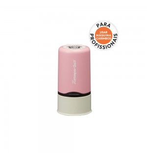 Carimbo Objetos PERSONALIZÁVEL Redondo Name Stamp Pack Rosa