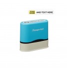 Carimbo Objetos Name Stamp Azul PERSONALIZADO 1un