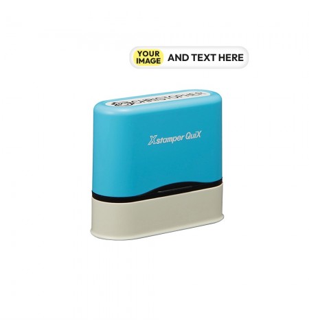 Carimbo Objetos Name Stamp Azul PERSONALIZADO 1un