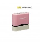 Carimbo Objetos Name Stamp Rosa PERSONALIZADO 1un