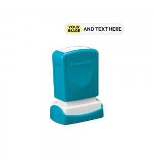 Carimbo 11x25mm Xstamper Quix Preto PERSONALIZADO 1un