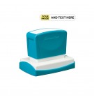 Carimbo 36x61mm Xstamper Quix Preto PERSONALIZADO 1un