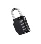 Cadeado 30mm Preto IP68 Reajustável com Código 4 Dígitos
