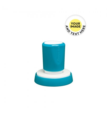 Carimbo Redondo 38mm Xstamper Quix Preto PERSONALIZADO 1un