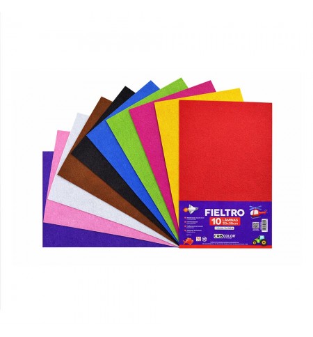 Papel de Feltro Trabalhos Manuais 200x300mm 10 Folhas
