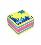 Bloco Notas Aderentes 075x075mm 4 Cores Cubo 450 Folhas
