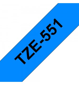 Fita Laminada 24mmx8mts Azul/Preto