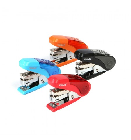 Agrafador Mini Nº10 16 Folhas + Agrafos Eagle Cores Sortidas