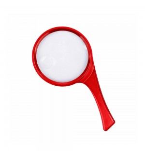 Lupa Redonda Plástico Vermelho Eagle Eterna