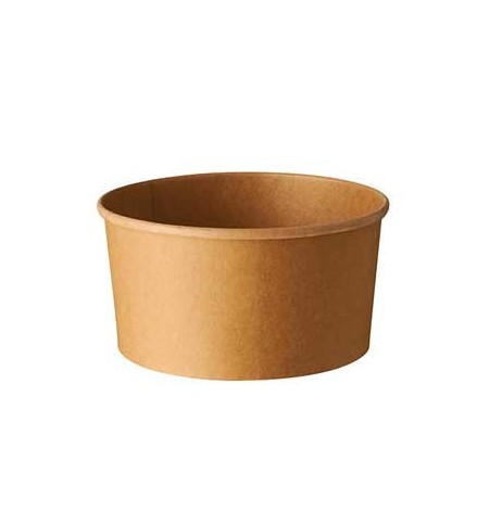 Saladeiras 1000ml Cartão Redondo Ø150mm Cor Kraft 50un