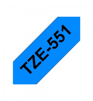 Fita Laminada 24mmx8mts Azul/Preto