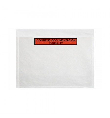 Envelopes Saco Packing List 165x228mm C5 Transparente 1000un
