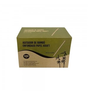 Mexedor Bebidas 140mm Bambu (Emb Individual) 500un