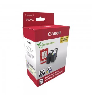 Pack Tinteiros Canon 585/586 Preto/Color 6205C004