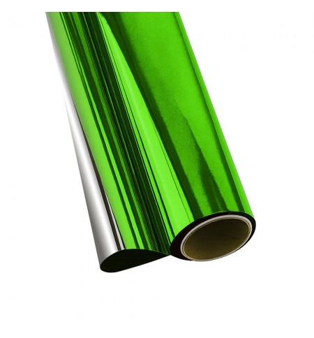 Papel Metalizado 50cmx2m Verde Rolo
