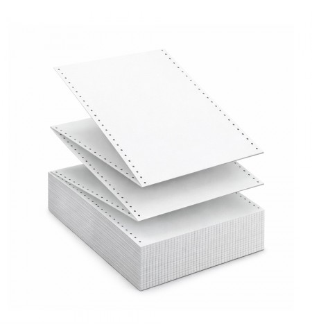 Papel Continuo 240x06 (6x9.5) 1 Via Branco Cx 4000