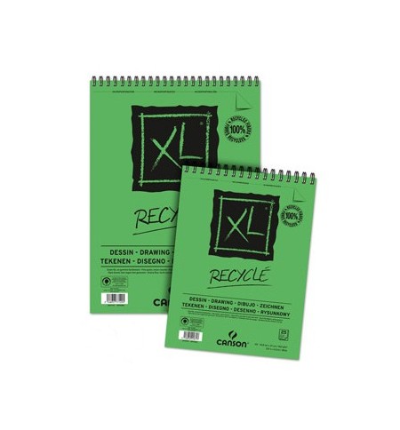 Bloco Espiralado Canson XL Recycle A4 160g 50Fls