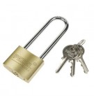 Cadeado 40mm Dourado Argola Extra Alta com Chaves