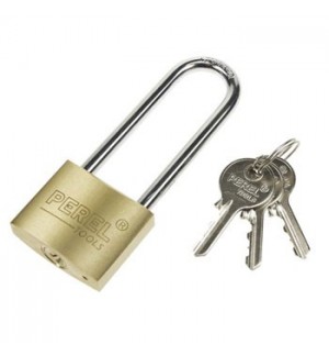 Cadeado 40mm Dourado Argola Extra Alta com Chaves