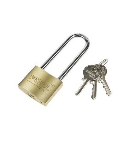 Cadeado 40mm Dourado Argola Extra Alta com Chaves
