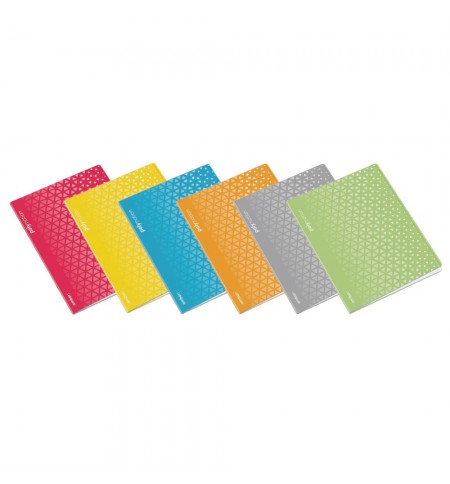 Caderno Agrafado A4 Quadric Ambar Triang Sortido 48Fls 1un