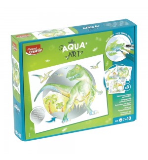 Caixa Pintura AquaArt Dinossauros