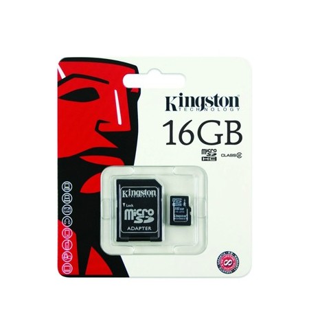 Cartão Memória Micro SDHC 16GB Kingston