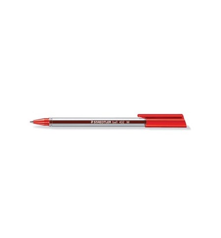 Esferográfica Staedtler Ball 432M Vermelho 0,45mm 1un